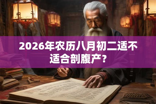 2026年农历八月初二适不适合剖腹产？