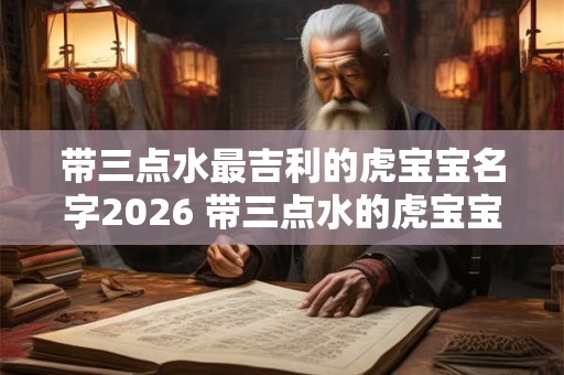 带三点水最吉利的虎宝宝名字2026 带三点水的虎宝宝名字大全