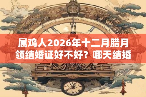 属鸡人2026年十二月腊月领结婚证好不好？哪天结婚领证好？