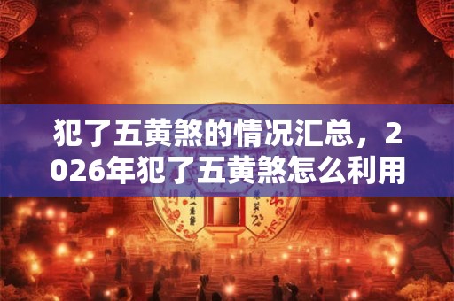 犯了五黄煞的情况汇总，2026年犯了五黄煞怎么利用风水化解？