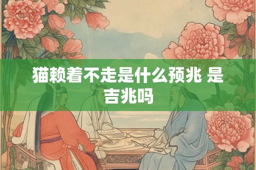 猫赖着不走是什么预兆 是吉兆吗