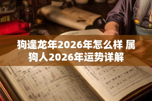 狗逢龙年2026年怎么样 属狗人2026年运势详解