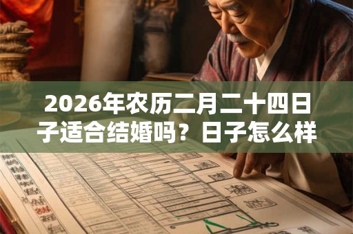 2026年农历二月二十四日子适合结婚吗？日子怎么样？
