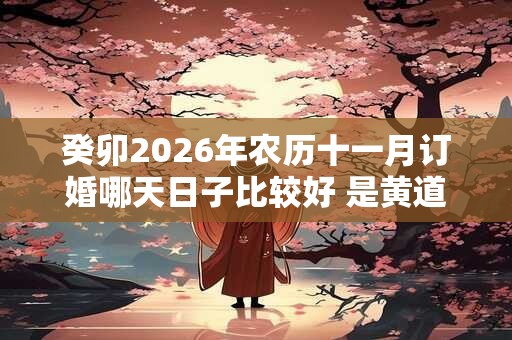 癸卯2026年农历十一月订婚哪天日子比较好 是黄道吉日吗