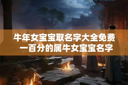 牛年女宝宝取名字大全免费  一百分的属牛女宝宝名字