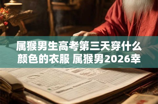 属猴男生高考第三天穿什么颜色的衣服 属猴男2026幸运色