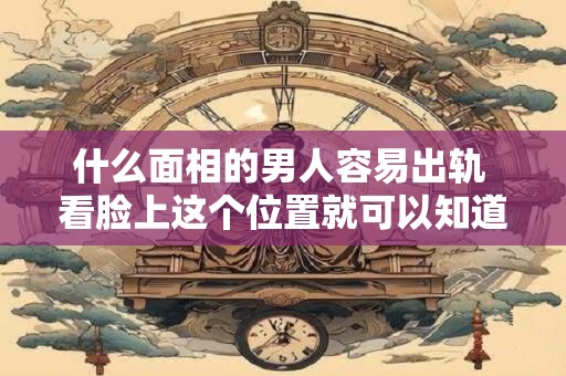 什么面相的男人容易出轨 看脸上这个位置就可以知道