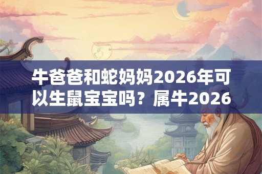 牛爸爸和蛇妈妈2026年可以生鼠宝宝吗？属牛2026年运势好吗？