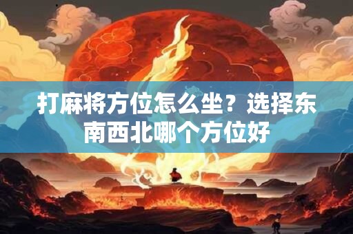 打麻将方位怎么坐？选择东南西北哪个方位好