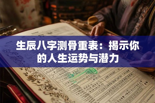 生辰八字测骨重表：揭示你的人生运势与潜力