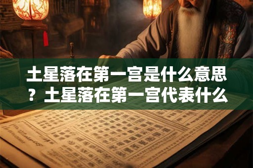 土星落在第一宫是什么意思？土星落在第一宫代表什么？