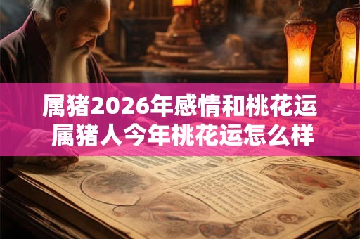 属猪2026年感情和桃花运 属猪人今年桃花运怎么样
