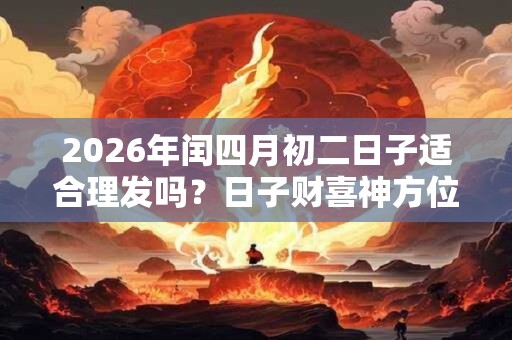 2026年闰四月初二日子适合理发吗？日子财喜神方位？