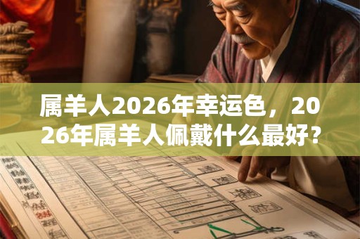 属羊人2026年幸运色，2026年属羊人佩戴什么最好？
