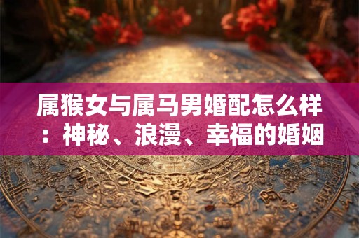 属猴女与属马男婚配怎么样：神秘、浪漫、幸福的婚姻之旅