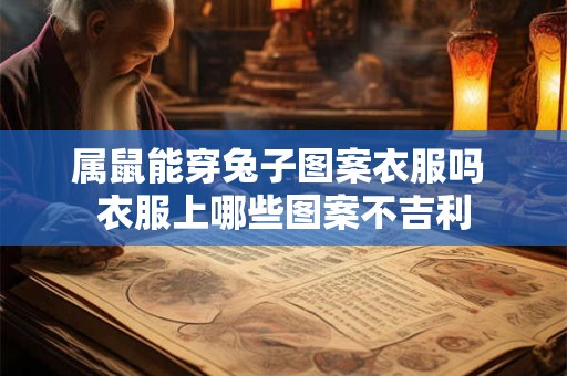 属鼠能穿兔子图案衣服吗 衣服上哪些图案不吉利