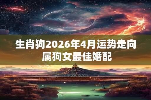 生肖狗2026年4月运势走向 属狗女最佳婚配