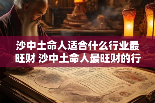 沙中土命人适合什么行业最旺财 沙中土命人最旺财的行业是什么