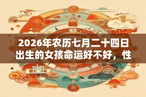 2026年农历七月二十四日出生的女孩命运好不好，性格如何？