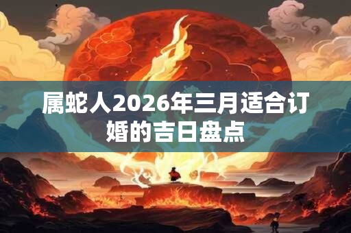 属蛇人2026年三月适合订婚的吉日盘点