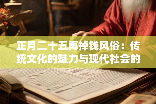 正月二十五再掉钱风俗：传统文化的魅力与现代社会的融合！