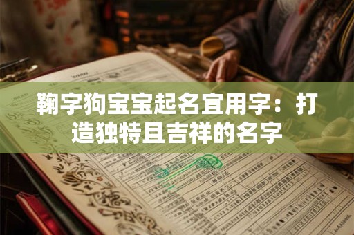 鞠字狗宝宝起名宜用字：打造独特且吉祥的名字