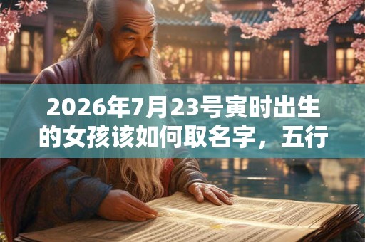 2026年7月23号寅时出生的女孩该如何取名字，五行是什么？