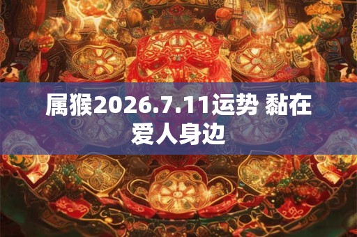 属猴2026.7.11运势 黏在爱人身边