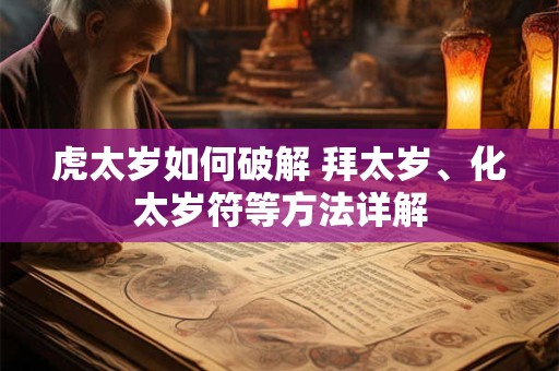 虎太岁如何破解 拜太岁、化太岁符等方法详解