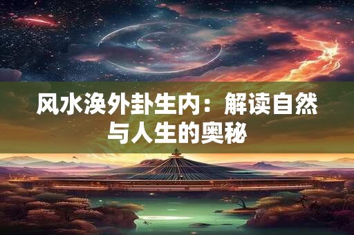 风水涣外卦生内：解读自然与人生的奥秘