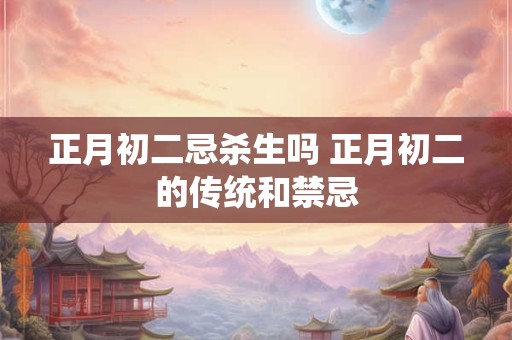 正月初二忌杀生吗 正月初二的传统和禁忌