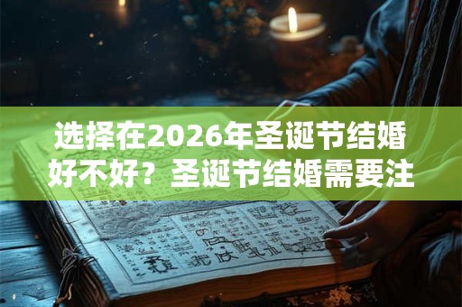 选择在2026年圣诞节结婚好不好？圣诞节结婚需要注意些什么？