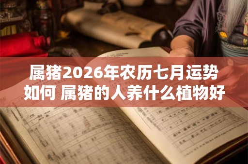 属猪2026年农历七月运势如何 属猪的人养什么植物好