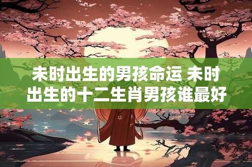 未时出生的男孩命运 未时出生的十二生肖男孩谁最好