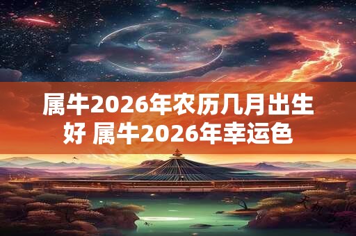 属牛2026年农历几月出生好 属牛2026年幸运色