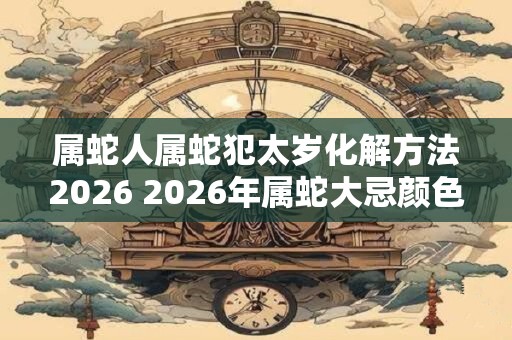 属蛇人属蛇犯太岁化解方法2026 2026年属蛇大忌颜色