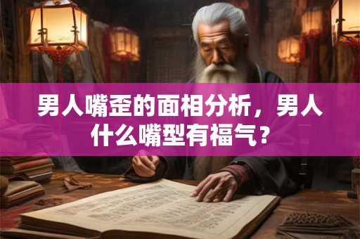 男人嘴歪的面相分析，男人什么嘴型有福气？