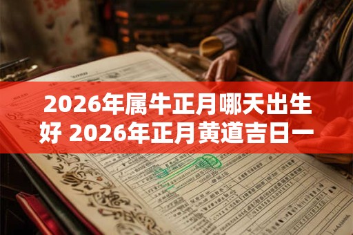 2026年属牛正月哪天出生好 2026年正月黄道吉日一览！