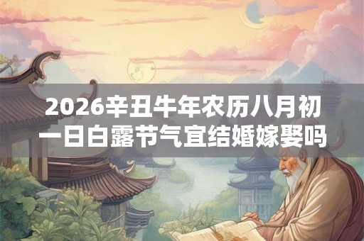 2026辛丑牛年农历八月初一日白露节气宜结婚嫁娶吗？