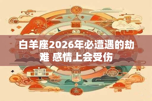 白羊座2026年必遭遇的劫难 感情上会受伤