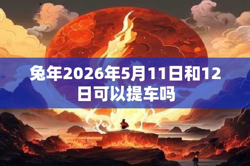 兔年2026年5月11日和12日可以提车吗