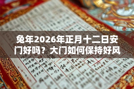 兔年2026年正月十二日安门好吗？大门如何保持好风水？