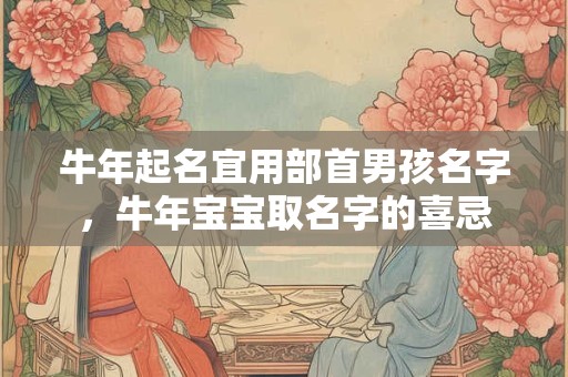 牛年起名宜用部首男孩名字，牛年宝宝取名字的喜忌