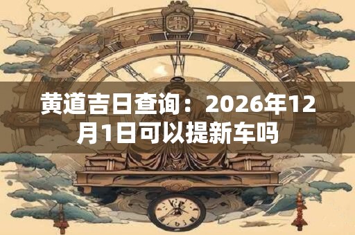 黄道吉日查询：2026年12月1日可以提新车吗