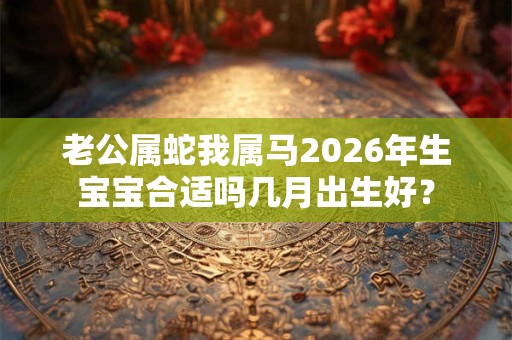 老公属蛇我属马2026年生宝宝合适吗几月出生好？