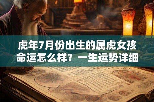 虎年7月份出生的属虎女孩命运怎么样？一生运势详细解析！