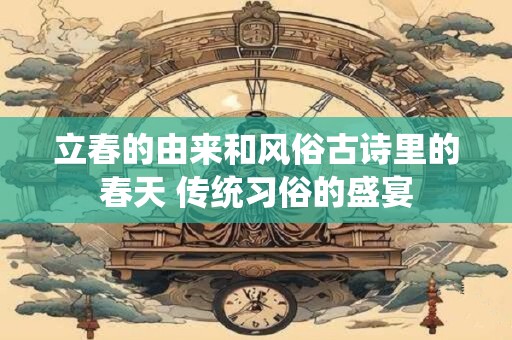 立春的由来和风俗古诗里的春天 传统习俗的盛宴
