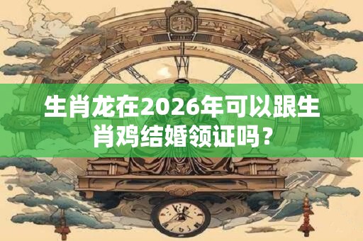 生肖龙在2026年可以跟生肖鸡结婚领证吗？