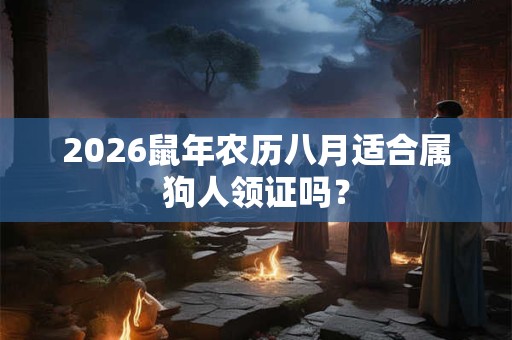 2026鼠年农历八月适合属狗人领证吗？