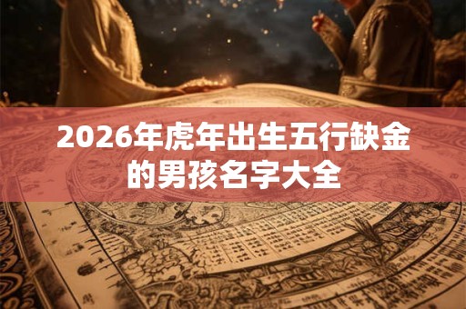 2026年虎年出生五行缺金的男孩名字大全